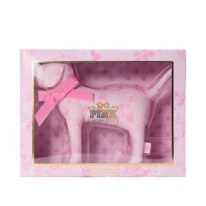 Victoria's Secret Pink Dog Figurine with Bow